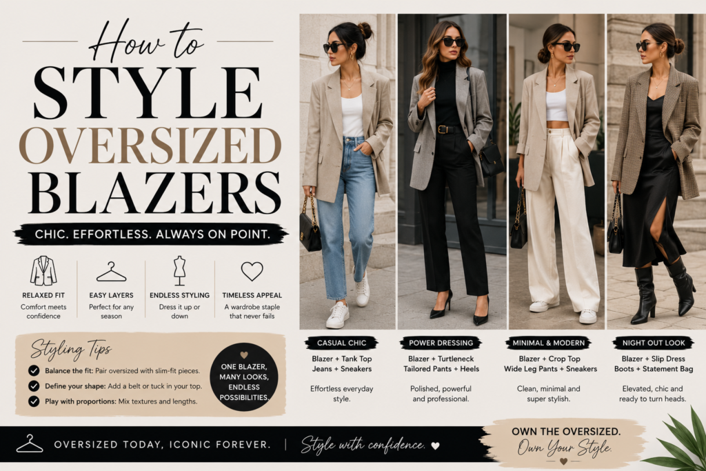 How to Style Oversized Blazers