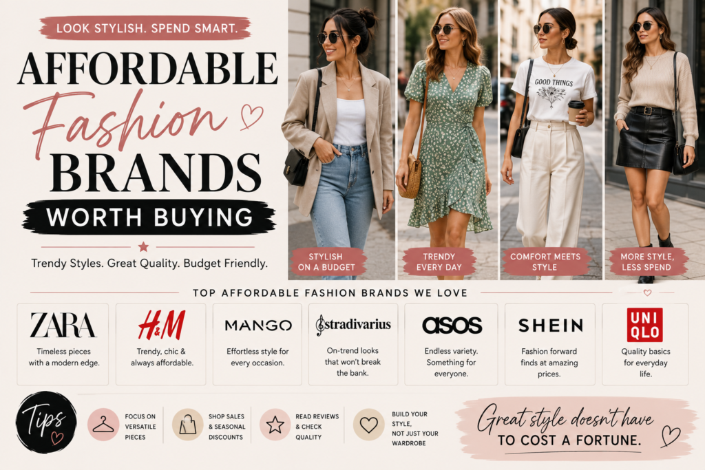 Affordable Fashion Brands Worth Buying