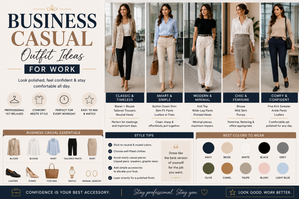 Business Casual Outfit Ideas for Work